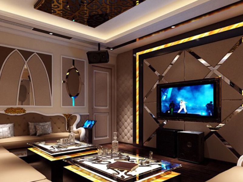  Trần thạch cao là một gợi ý thi công lý tưởng giúp tiêu âm, cách âm phòng karaoke