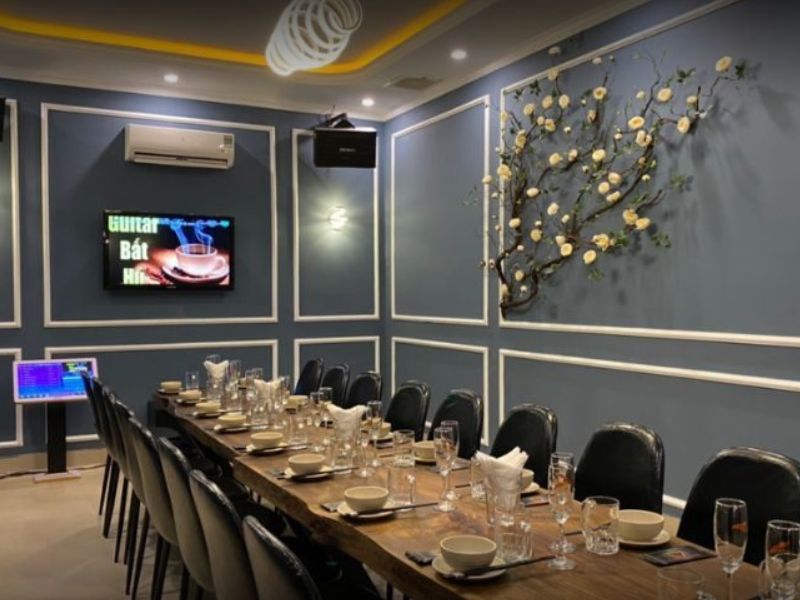  Mẫu quán nhậu cách âm trần bằng vách thạch cao đạt hiệu quả tiêu âm, chống ồn tốt