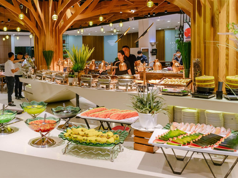  Thiết kế quầy line nổi bật – đặc trưng của nhà hàng buffet