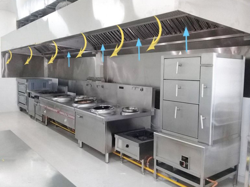  Mẫu quán ăn sinh viên lắp đặt hệ thống hút mùi giúp không gian quán không bị ám mùi thức ăn