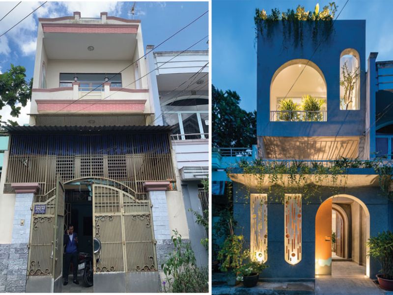  Mẫu nhà phố trước và sau khi sửa chữa tại TP.HCM