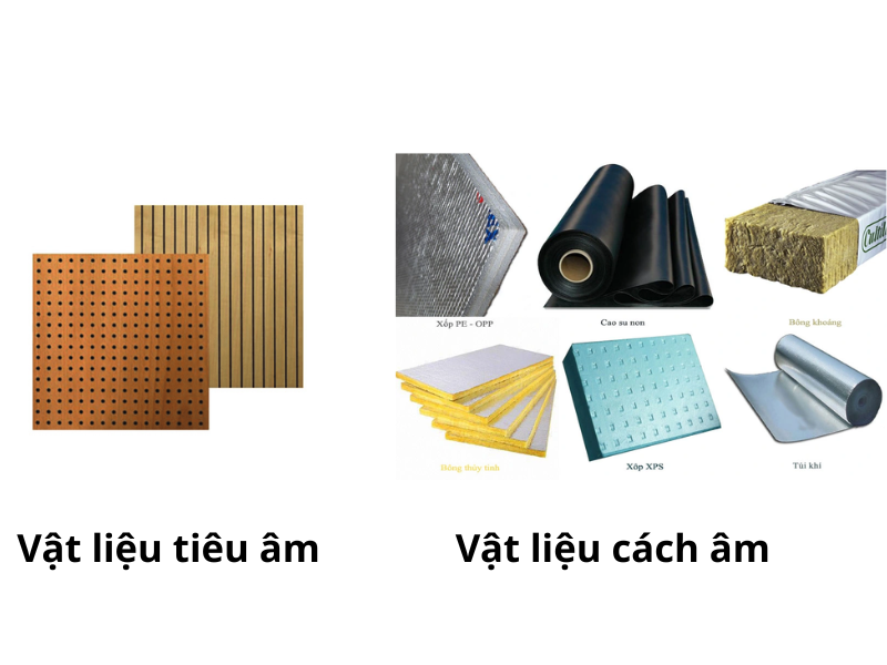  Dùng vật liệu tiêu âm thay cho cách âm làm giảm hiệu quả chống ồn cho công trình