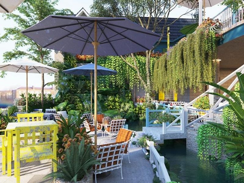  Thiết kế độc đáo, hấp dẫn khách hàng với quán cà phê không gian xanh