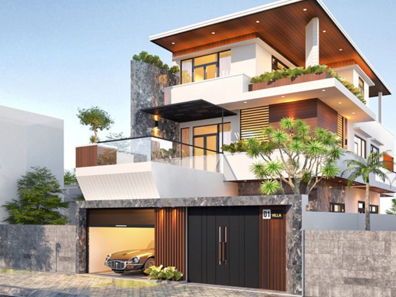  Mẫu nhà hiện đại thi công sơn chống nóng chất lượng bảo vệ công trình trước nắng nóng lên đến 50 độ C