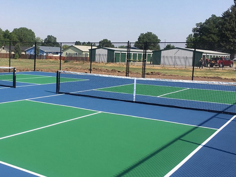  Thi công lắp ghép modular tiles sân pickleball nhanh chóng giúp tiết kiệm thời gian