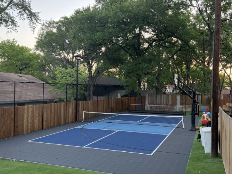  Mẫu sân pickleball diện tích nhỏ phù hợp thi công sân thượng, sân sau nhà 