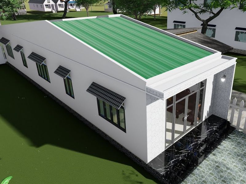  Mẫu nhà dân thi công sơn chống thấm mái tôn