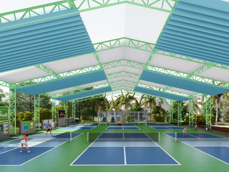  Lớp sơn sân pickleball cần có độ bám cao, chống trơn trượt và chịu được tia UV