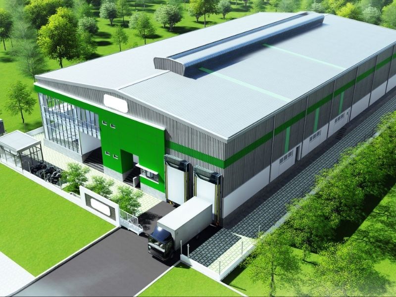  Nhà xưởng khung thép nhẹ