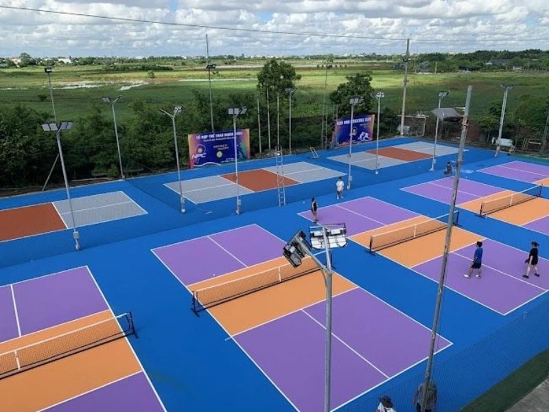  Mẫu sân pickleball được làm từ Acrylic