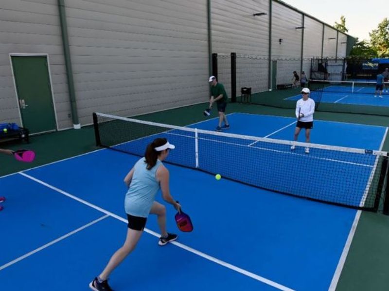   Mẫu mặt sân Pickleball cũ thay thế bằng lớp phủ EPDM