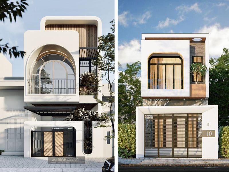  Chủ đầu tư cần cân nhắc màu sắc và vật liệu khi cải tạo lại hệ thống cửa và ban công ở mặt tiền nhà phố