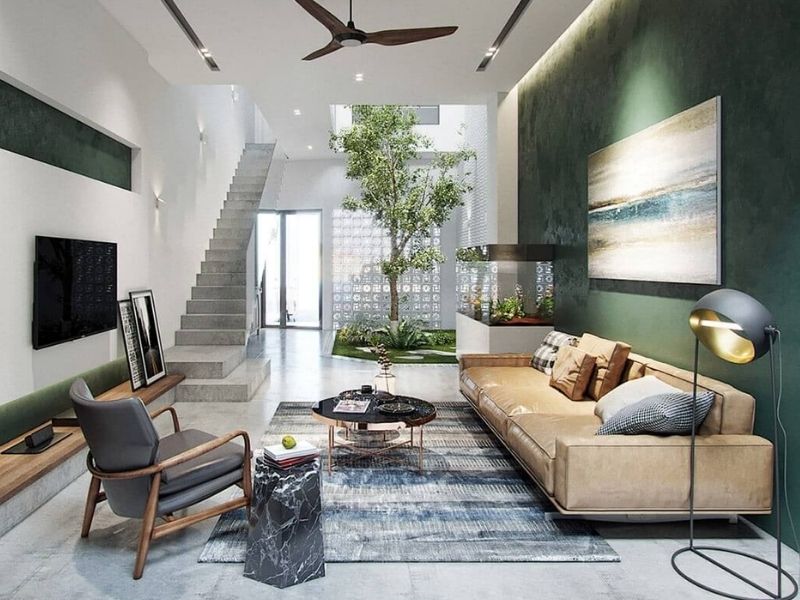  Nhà phố nên thiết kế hạn chế vách ngăn để tối ưu luồng sáng