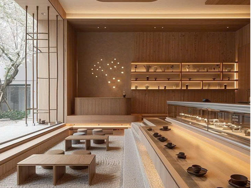  Ánh sáng dịu mắt là điểm cộng giúp không gian nhà hàng warm minimalism ghi điểm với khách hàng 