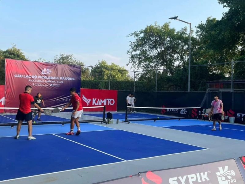  Mẫu sân pickleball được làm từ nhựa tổng hợp