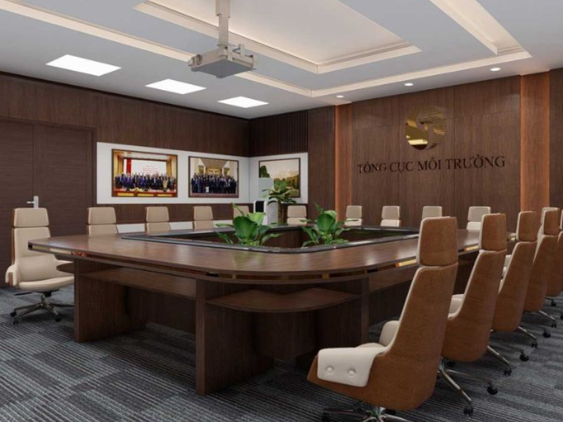 Mẫu phòng họp thi công cách âm hiện đại