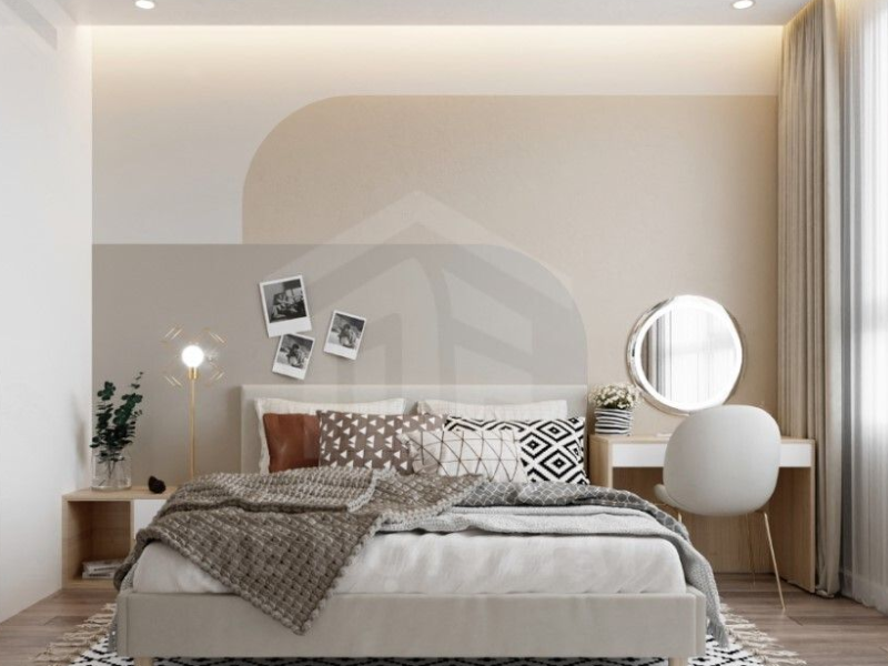 Mẫu phòng ngủ cách âm nhiều lớp giúp hạn chế tối đa tiếng ồn từ xe cộ