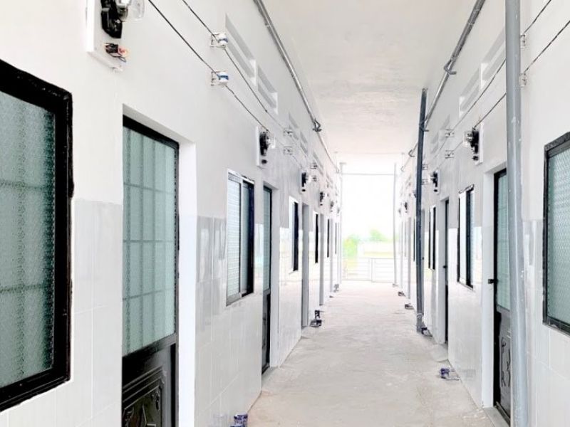 Mẫu nhà trọ 40 phòng  Dĩ An quy mô 20m2/phòng