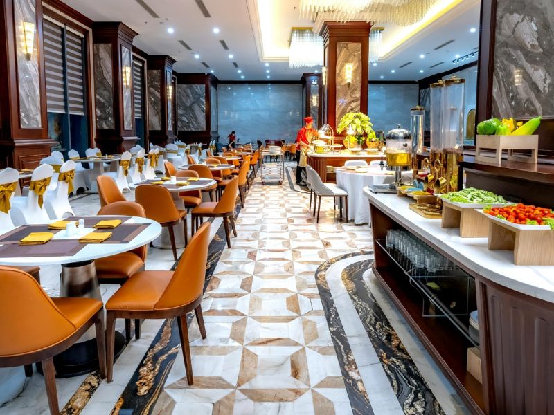  Thiết kế luồng di chuyển trong nhà hàng buffet