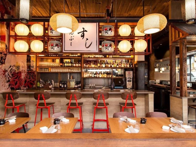  Ưu tiên thiết kế bền vững khi cải tạo nhà hàng sushi