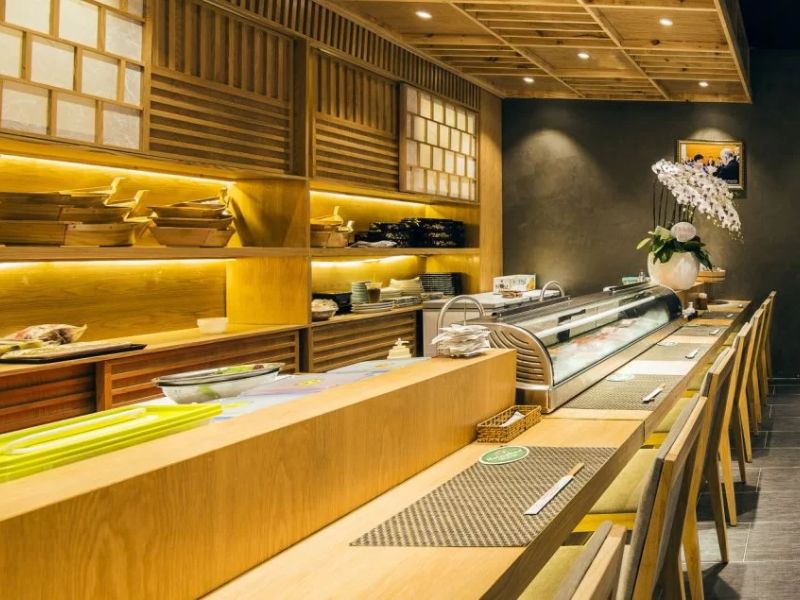 Thiết kế nhà hàng sushi Nhật ưu tiên sự tinh tế và riêng tư