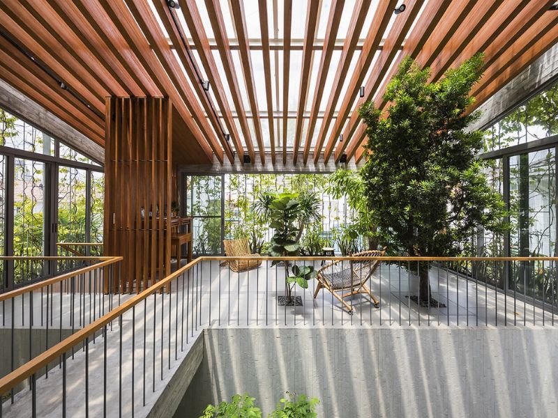  Thi công nhà phố đảm bảo yếu tố thông gió tự nhiên