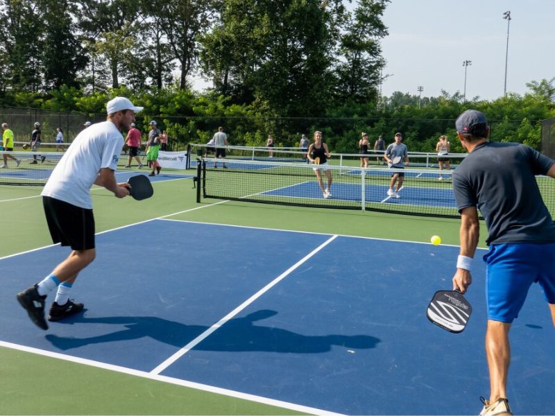 Thiết kế sân Pickleball tận dụng tối đa diện tích