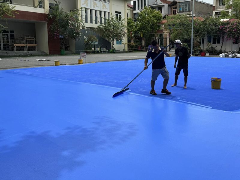  Sân pickleball acrylic có khả năng chống rêu mốc, độ bền cao