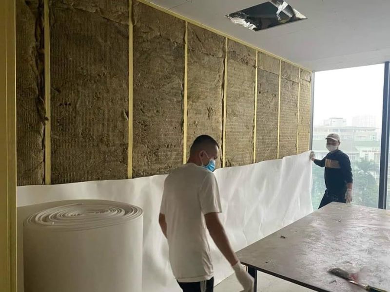  Thi công cách âm tường công trình nhà phố