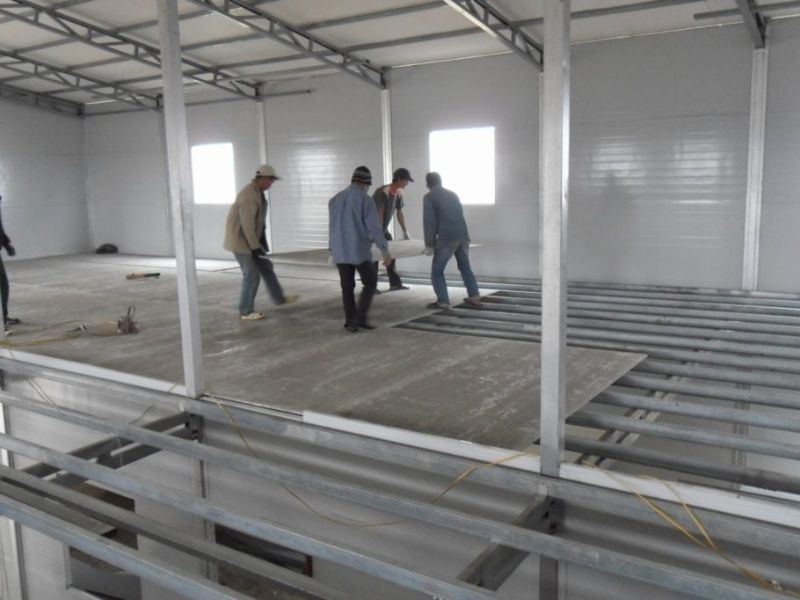  Xử lý rung từ khung thép và sàn cho nhà tiền chế