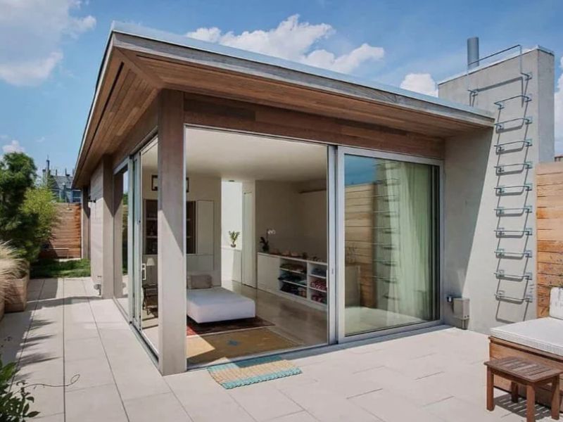  Thi công panel sân thượng cho nhà trọ bông khoáng chống cháy, cách âm tốt
