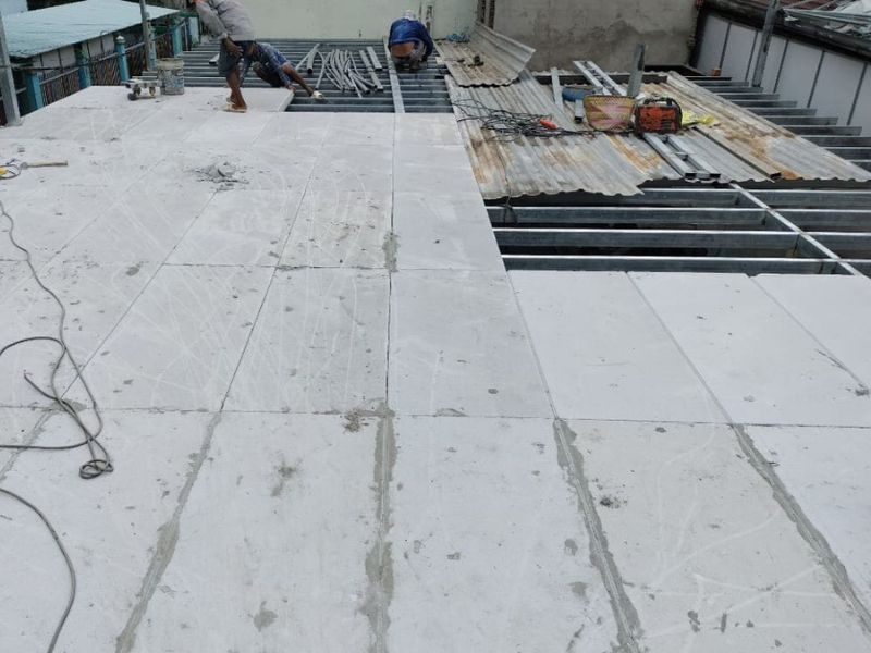  Thi công sàn bê tông siêu nhẹ có khả năng chịu nhiệt lên đến hàng trăm độ C