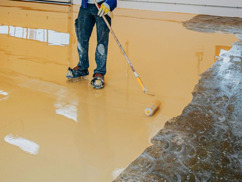  Sơn chống thấm mái tole cần đàn hồi cao, chống nóng, xử lý mối nối kỹ