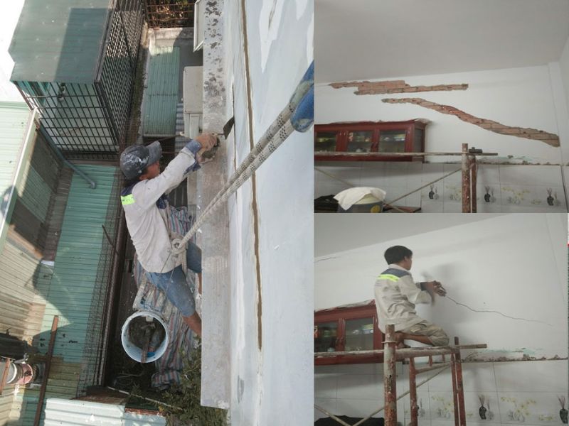  Quá trình thi công sửa chữa nứt tường nhà HCM cần độ tỉ mỉ cao