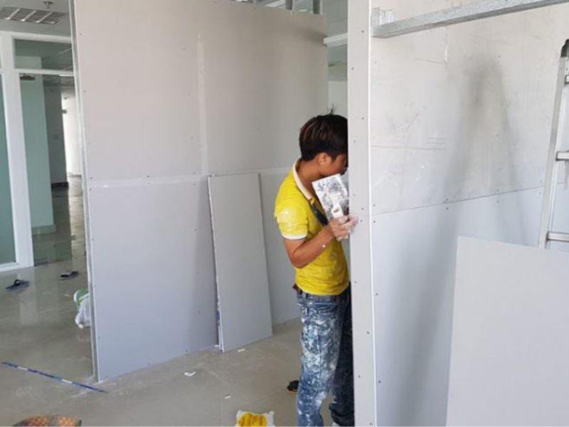 Lựa chọn tấm xi măng nhẹ để thi công khu pantry văn phòng