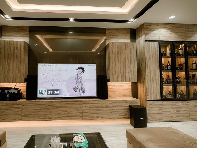  Thi công tiêu âm cho phòng khách biệt thự