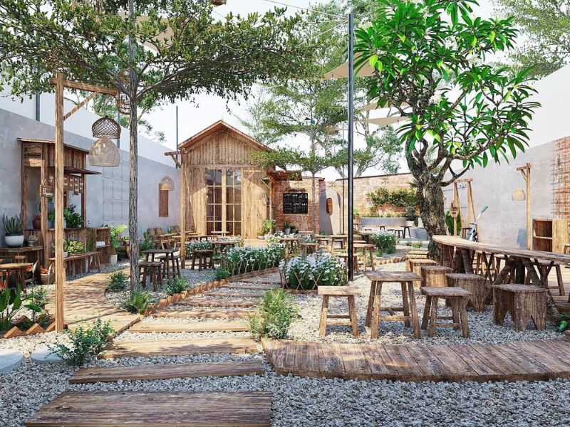 Xu hướng thiết kế quán cafe diện tích lớn tạo trải nghiệm khác biệt