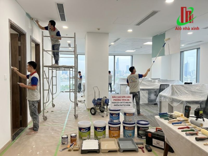 Lựa chọn thợ sơn văn phòng giá rẻ HCM trọn gói theo m² tại TP.HCM