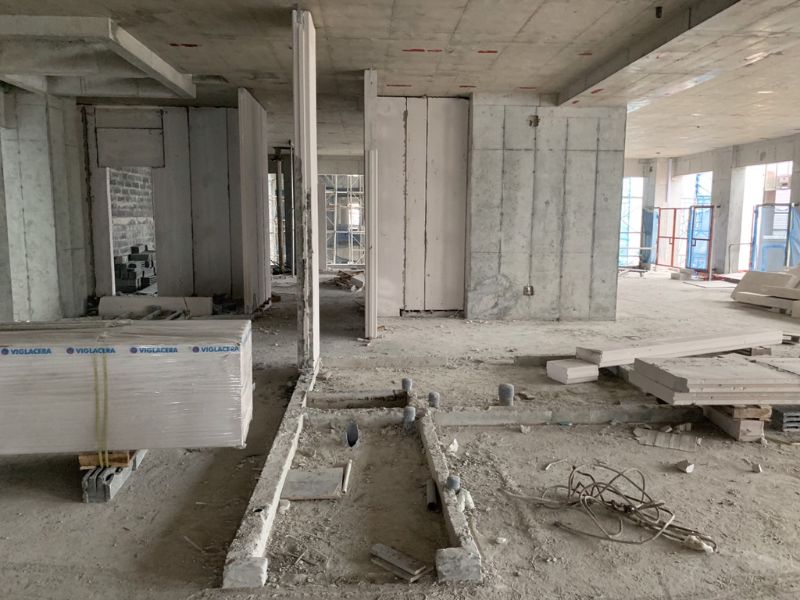  Thi công tường ngăn bằng vật liệu nhẹ