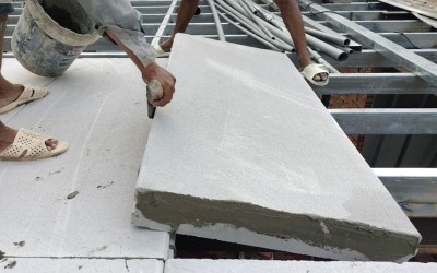 Thi công sàn bê tông siêu nhẹ cách nhiệt, chống cháy
