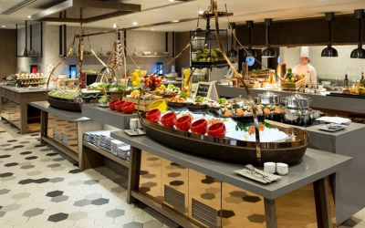 Gợi ý phương án cải tạo nhà hàng buffet 500m² hiện đại, tối ưu công năng và tăng doanh thu