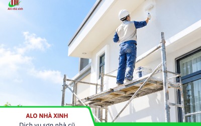 Dịch vụ sơn nhà cũ TP.HCM trọn gói, chất lượng cao tại Alô Nhà Xinh