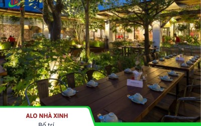 Bố trí nhà hàng sân vườn đẹp mà vận hành trơn tru
