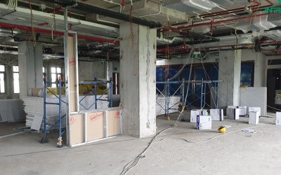 Quy trình sửa chữa văn phòng bằng vật liệu siêu nhẹ chuẩn