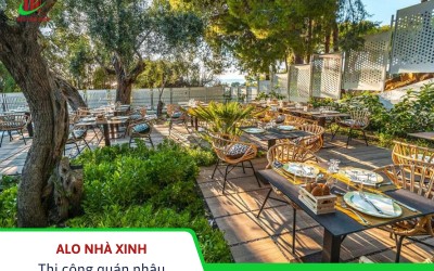 Thi công quán nhậu sân vườn: ba câu hỏi cần trả lời trước khi gọi thợ