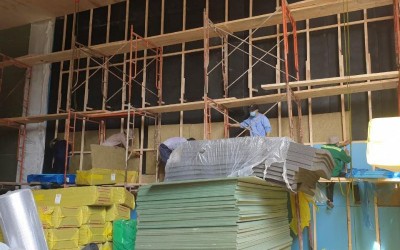 Cải tạo, thay vật liệu cách âm phòng xuống cấp nhanh chóng