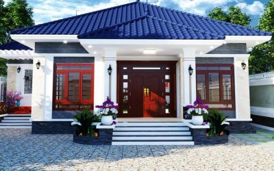 Vật tư hoàn thiện cho công trình nhà mái Nhật 4 phòng ngủ 12 x 12