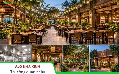 Thi công quán nhậu trọn gói – Sẵn sàng vận hành hiệu quả 
