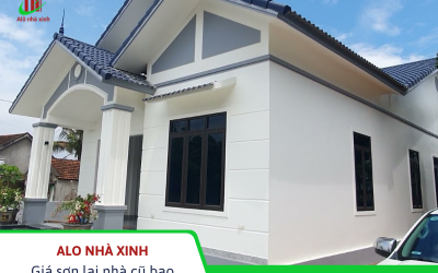 Giá sơn lại nhà cũ bao nhiêu tiền? Tính theo từng ca thật: nhà 70 m², 100 m², 200 m²