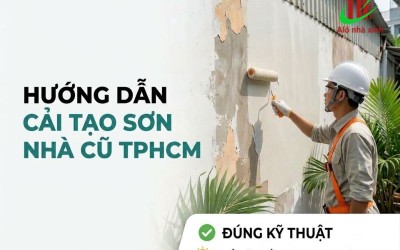Hướng dẫn cải tạo sơn nhà cũ tại TP.HCM đúng kỹ thuật cho bề mặt bền đẹp theo thời gian